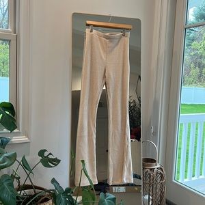 ZARA ribbed flare pants